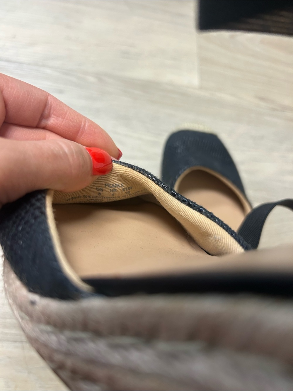 Lauren Ralph Lauren Sandals  Espadrille Wedge Women's Sz 8 Black Pearle Coastal - Picture 12 of 16